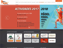 Tablet Screenshot of padelindoorgoierri.com